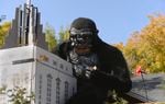 Man builds massive King Kong display in yard for Halloween - Good Morning  America