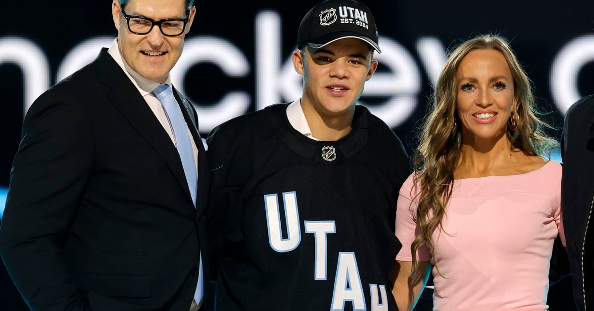 First draft pick of the Utah Hockey Club: Tij Iginla