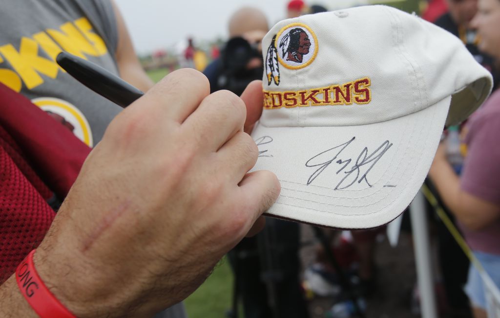 washington redskins autographs