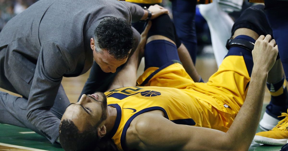Rudy Gobert to miss at least two weeks, maybe longer with knee injury