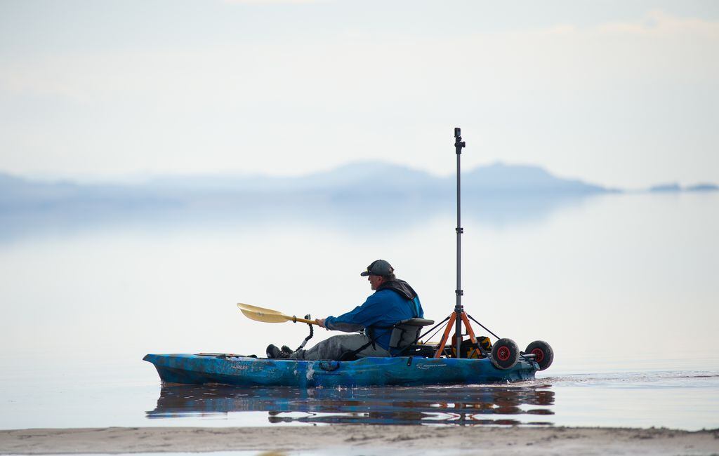 See an up close view of Great Salt Lake s shrinking shoreline