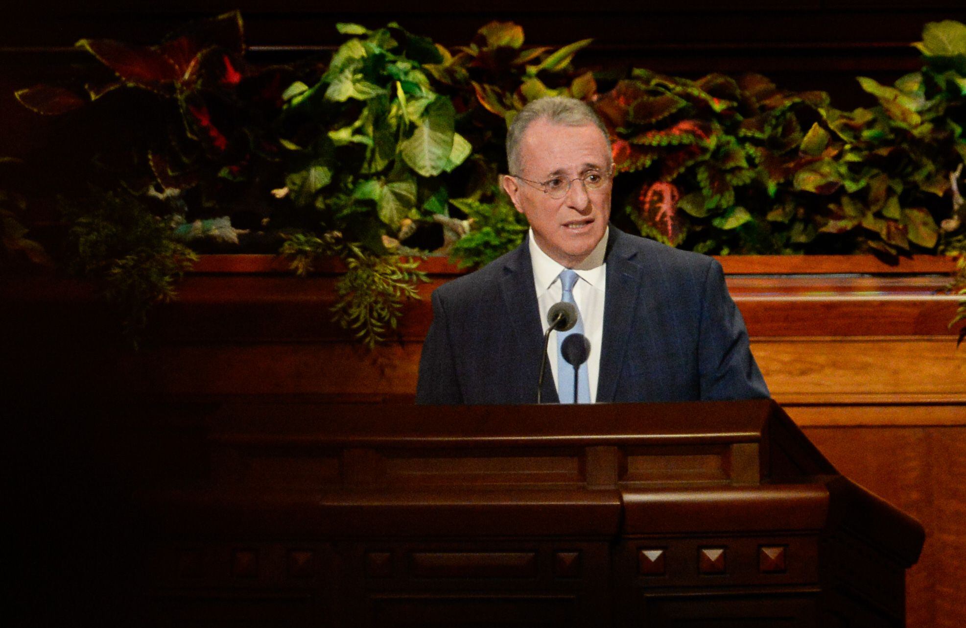 (Francisco Kjolseth | The Salt Lake Tribune) Ulisses Soares of the of the Quorum of the Twelve Apostles speaks during the Sunday afternoon session of the 189th twice-annual General Conference of The Church of Jesus Christ of Latter-day Saints at the Conference Center in Salt Lake City on Sunday, Oct. 6, 2019.