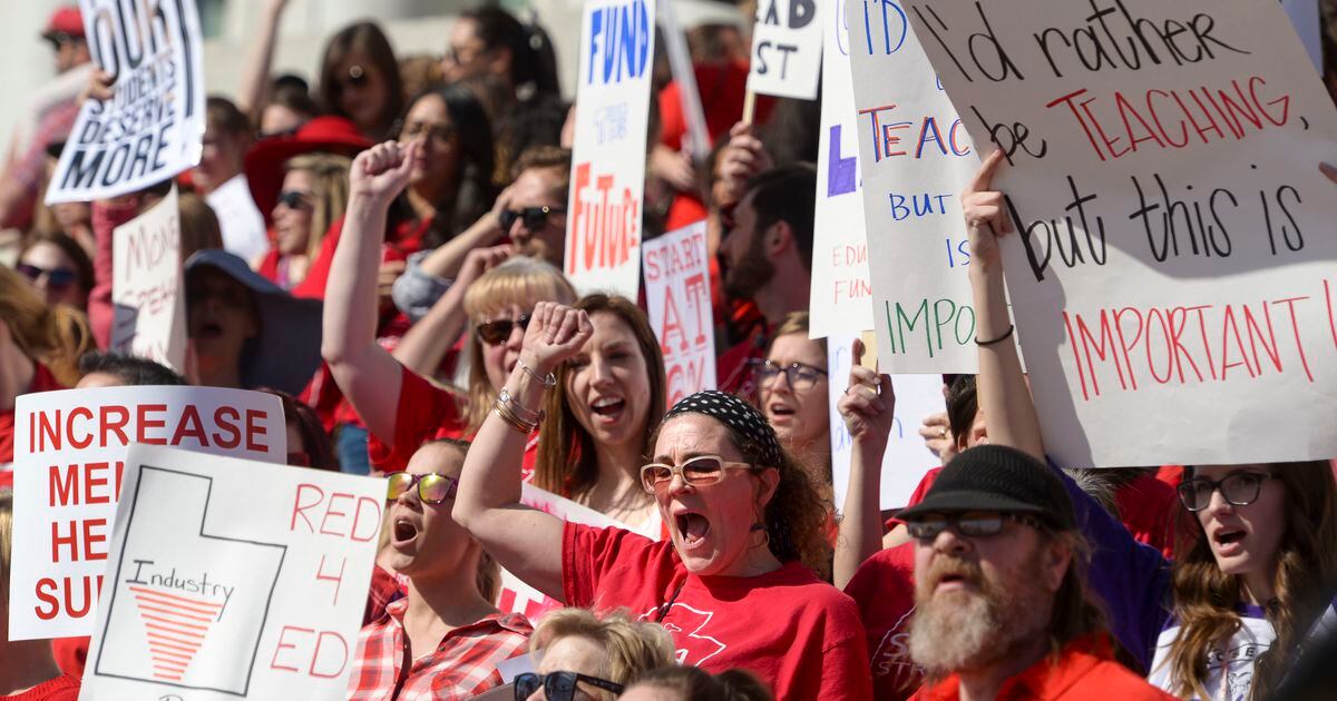 Salt Lake City teachers walk out to demand more funding, support for ...