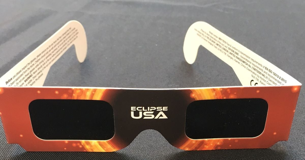 Don't use the solar eclipse protective glasses handed out at the
