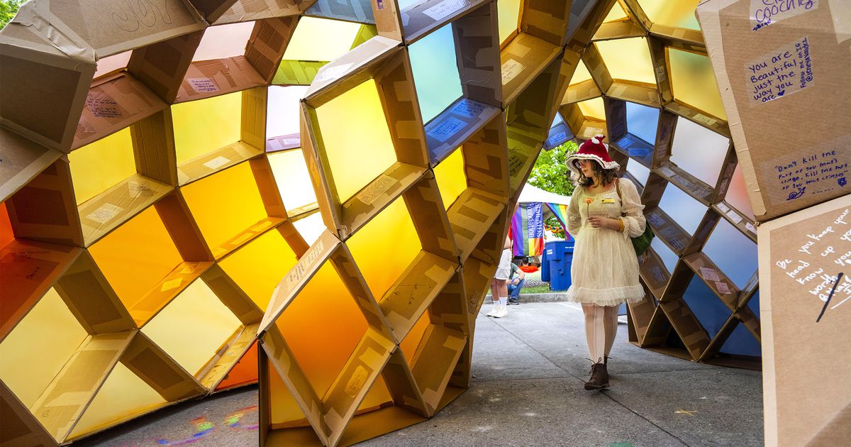 A Utah architect, inspired by LGBTQ stories, makes a walk-through art project