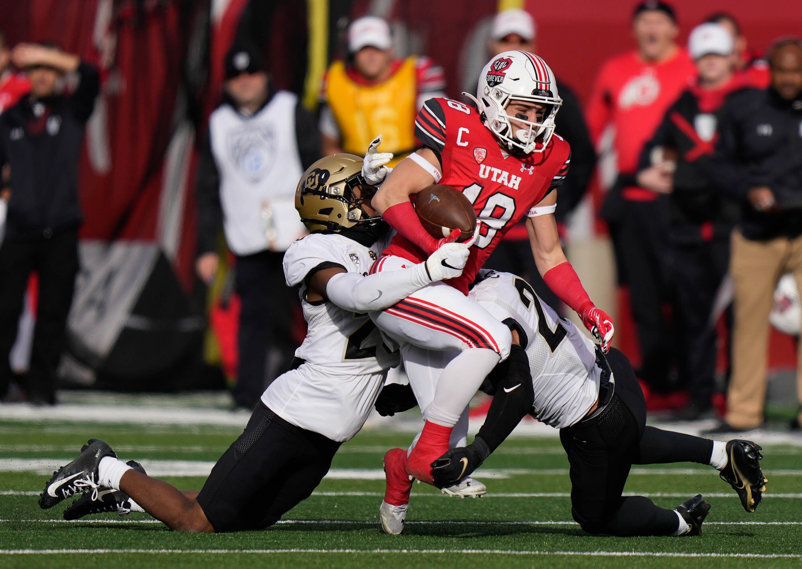 How did Utah's Cole Fotheringham avoid a tackle?