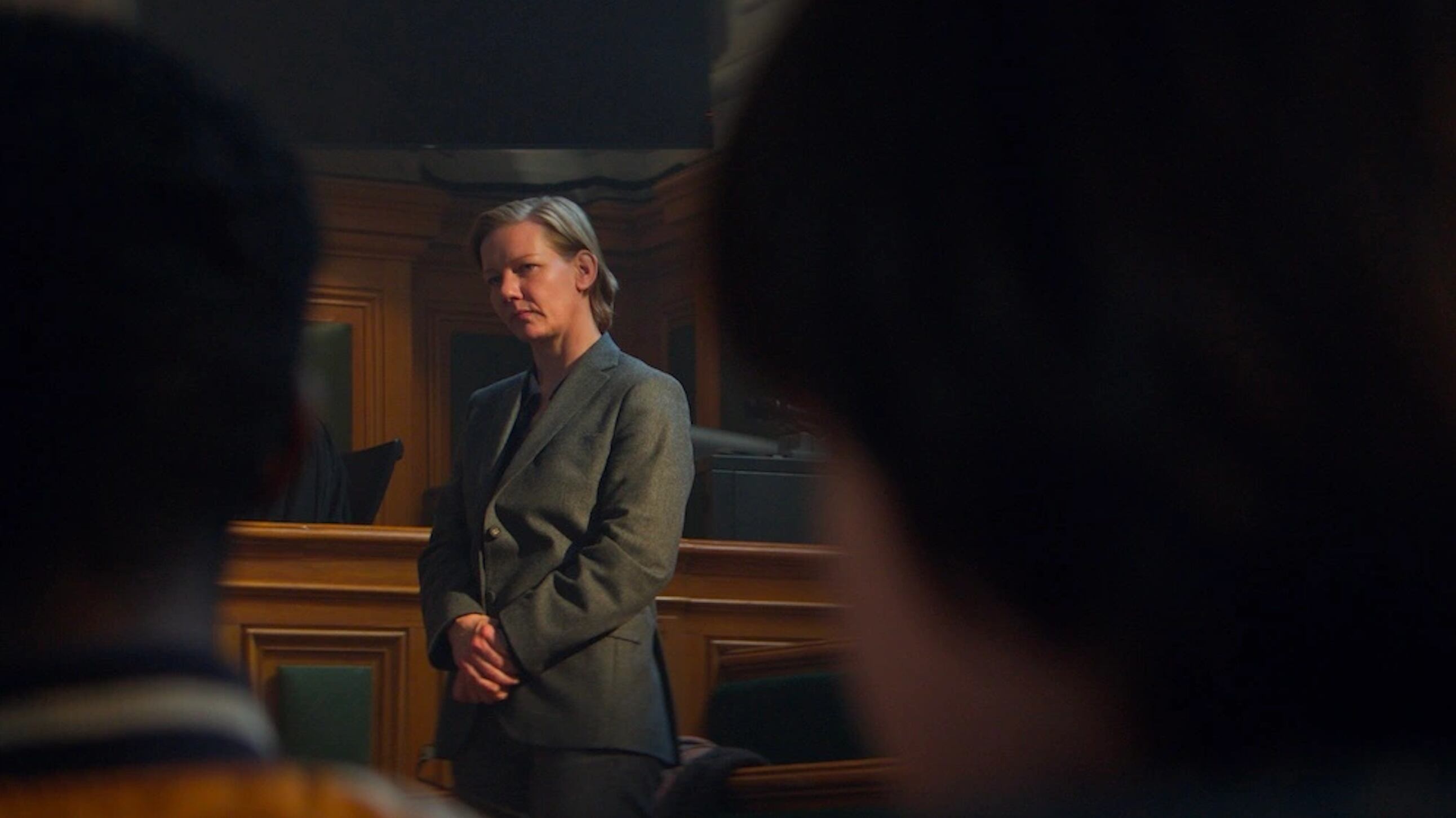 (Neon) Sandra Hüller plays a writer who's on trial in France, accused of killing her husband, in writer-director Justine Triet's "Anatomy of a Fall."