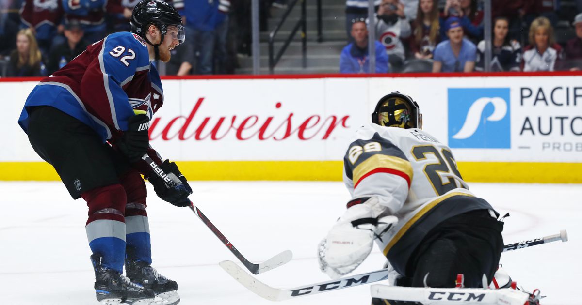 Avalanche top Golden Knights 2-1, close in on 1st in West