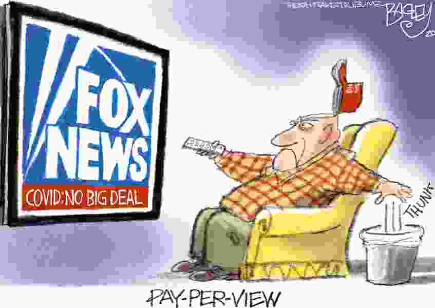 Bagley Cartoon The Cost To View Fox News The Salt Lake Tribune 