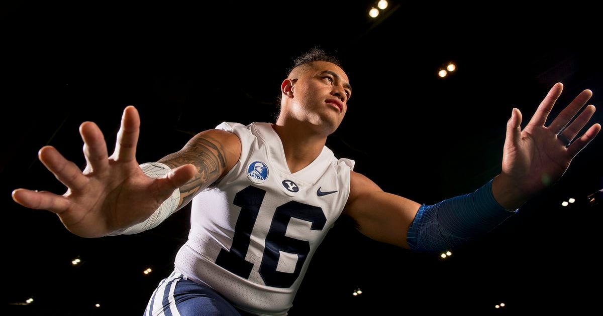 BYU linebacker Sione Takitaki has made a remarkable turnaround, from being  kicked off the team to being named a team captain