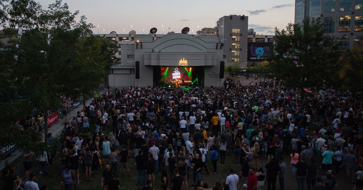 Salt Lake City’s outdoor Twilight concerts have packed downtown this