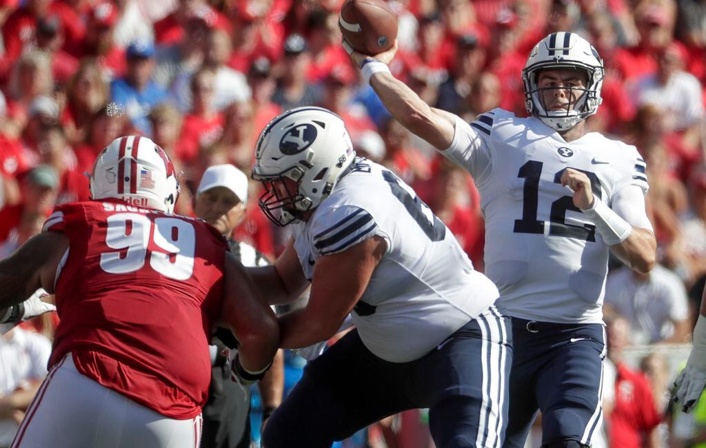 College Football Scores: Brigham Young Upsets No. 6 Wisconsin - The New  York Times