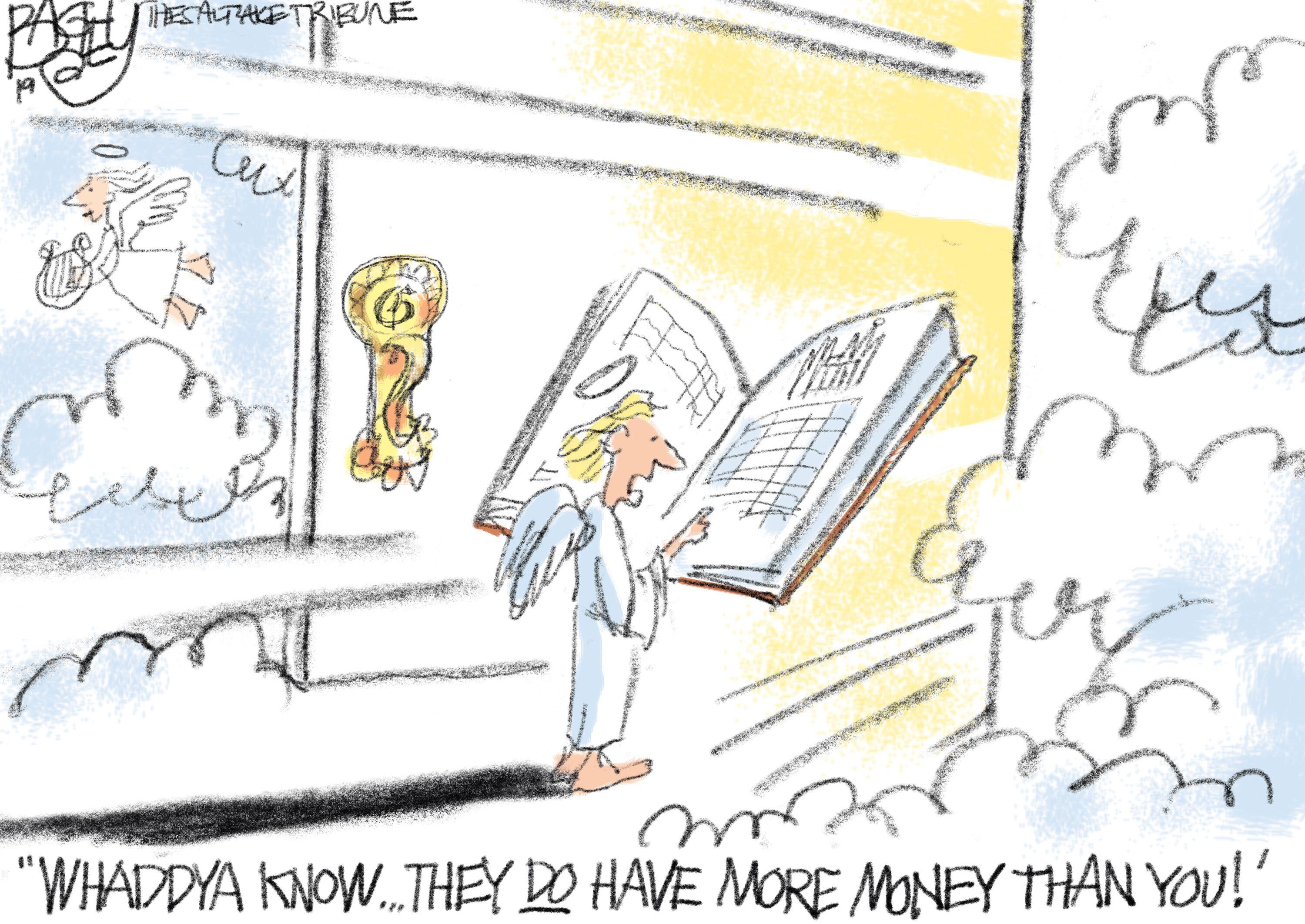 (Pat Bagley | The Salt Lake Tribune) This cartoon, titled "Oh My Heck!," appears in The Salt Lake Tribune on Wednesday, Dec. 18, 2019.