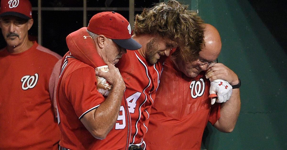 Bryce Harper's knee injury not as bad as initially feared, and Nationals  breathe sigh of relief - The Washington Post