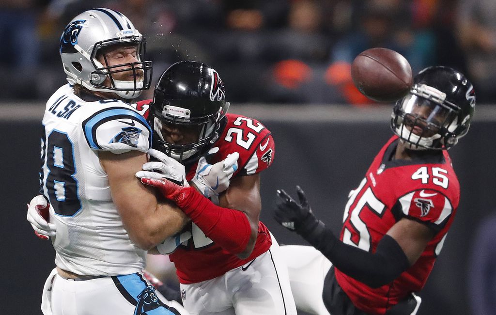 Falcons clinch playoff spot by beating Panthers, next play Rams