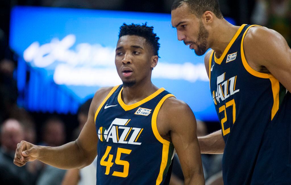 NBA_ Jersey Utah''Jazz''45 Mitchell Rudy Donovan Gobert City Karl