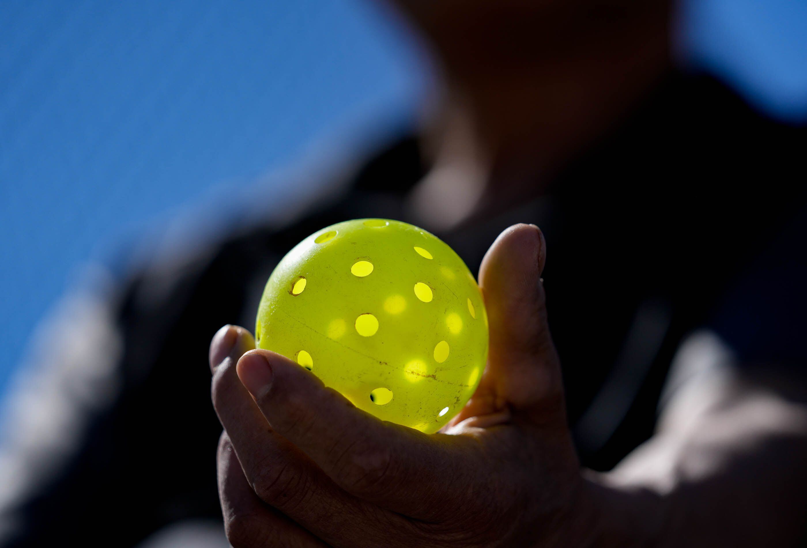 (Francisco Kjolseth | The Salt Lake Tribune) Pickleball player is shown in 2023. Latter-day Saint women, young and old, are increasingly gathering at their church meetinghouses to play pickleball.