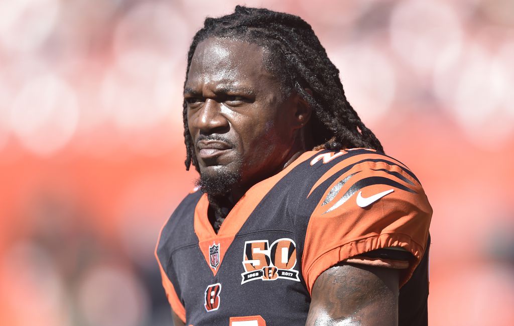 Adam Jones of the Cincinnati Bengals takes the field for the game