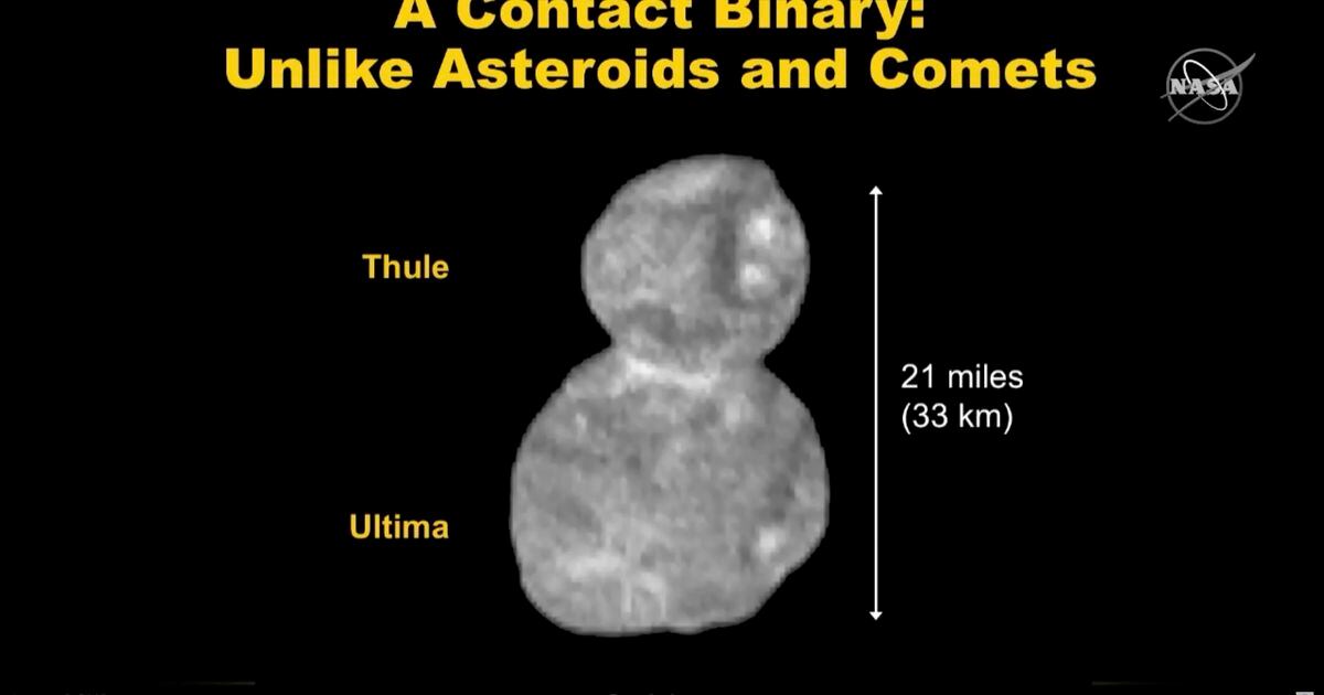 NASA Icy object past Pluto looks like reddish snowman