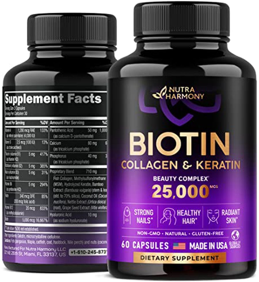 25 biotin and collagen supplements