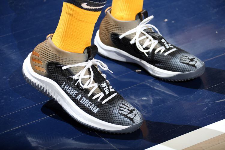 Sneaker Watch: NBA Players Wear Black And Gold Shoes To Honor Dr. King