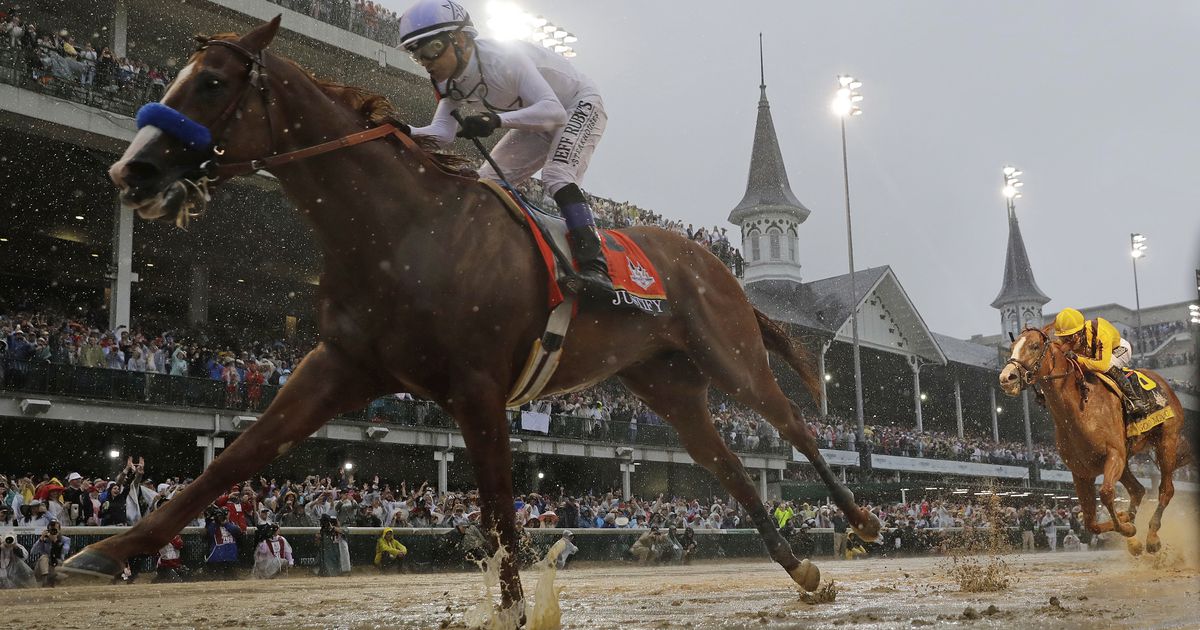 Justify wins sloppy Kentucky Derby, trainer Bob Baffert takes 5th title