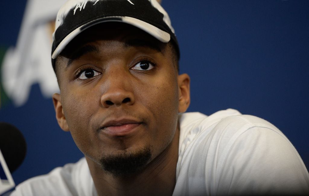 WATCH: Utah Jazz star Donovan Mitchell takes batting practice at