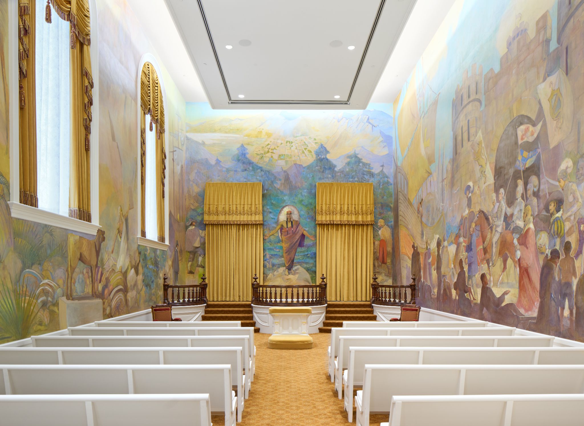 Manti LDS Temple is back, with its precious murals looking