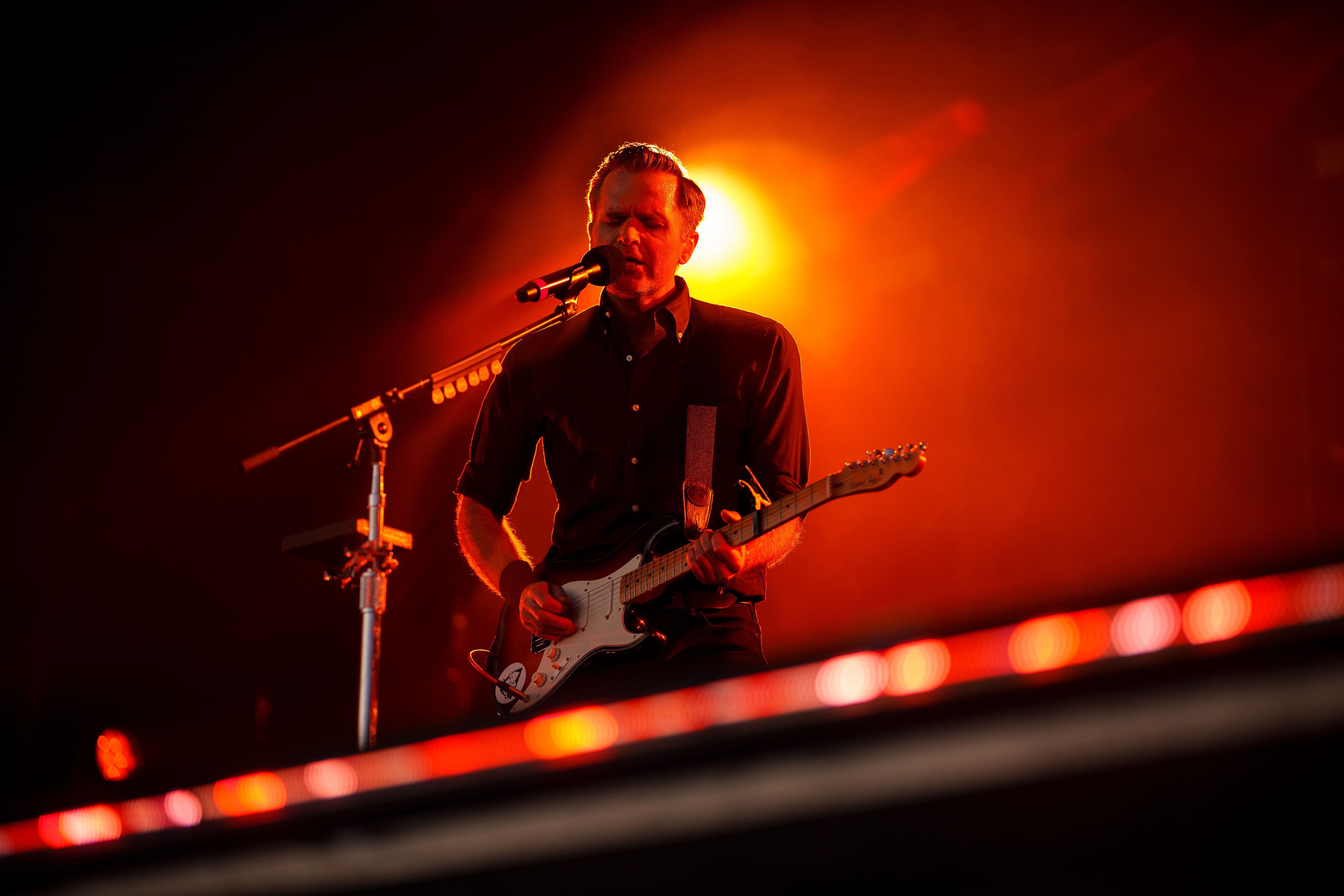 (Trent Nelson | The Salt Lake Tribune) Death Cab For Cutie at Kilby Court Block Party in Salt Lake City on Saturday, May 11, 2024.