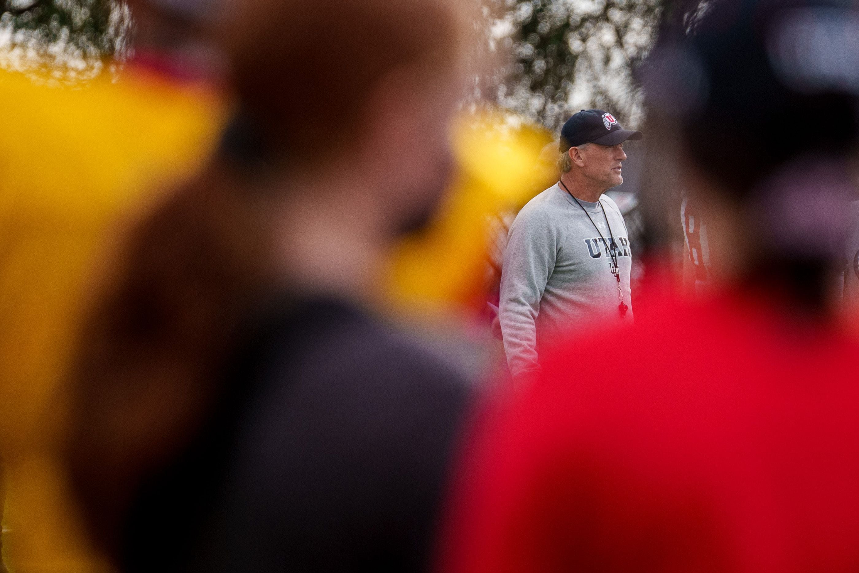 (Trent Nelson | The Salt Lake Tribune) Utah football coach Kyle Whittingham as the University of Utah football team practices for the Rose Bowl at Dignity Health Sports Park in Carson, Calif., on Tuesday, Dec. 28, 2021.