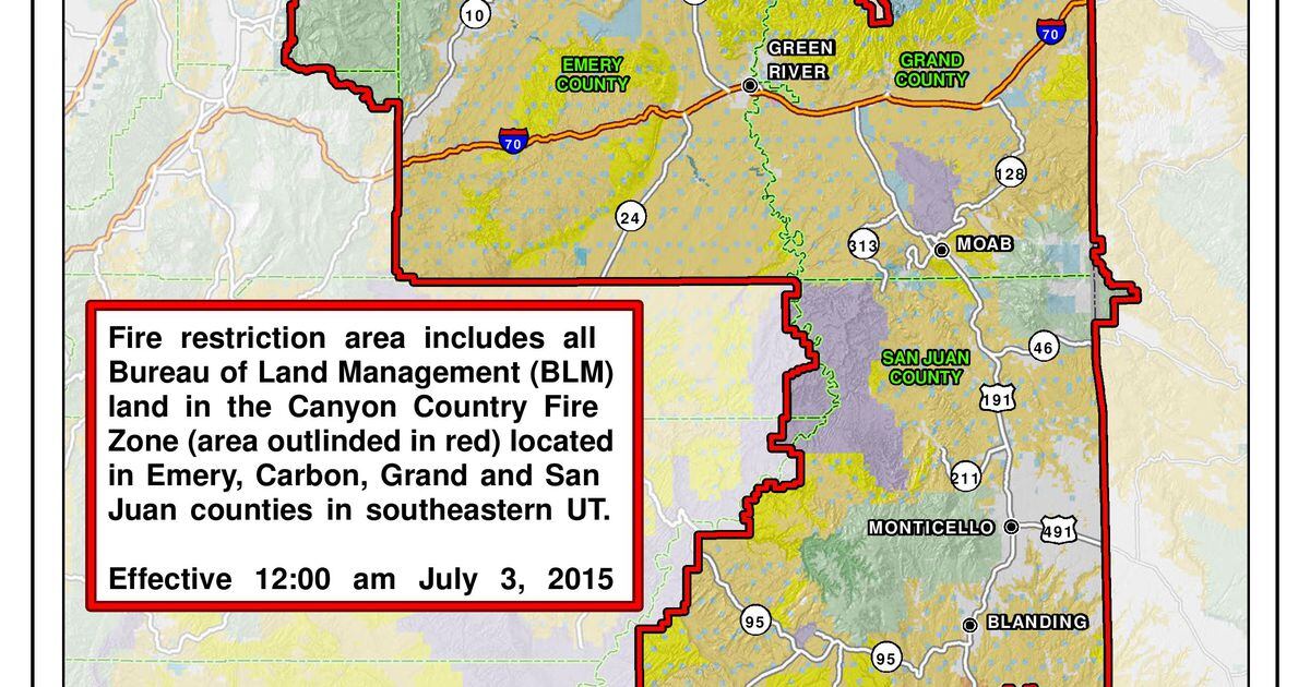 Hot, dry weather, coming holidays, prompted SE Utah fire restrictions