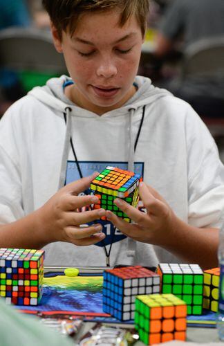 Rubik's Cube competition held in Berwick