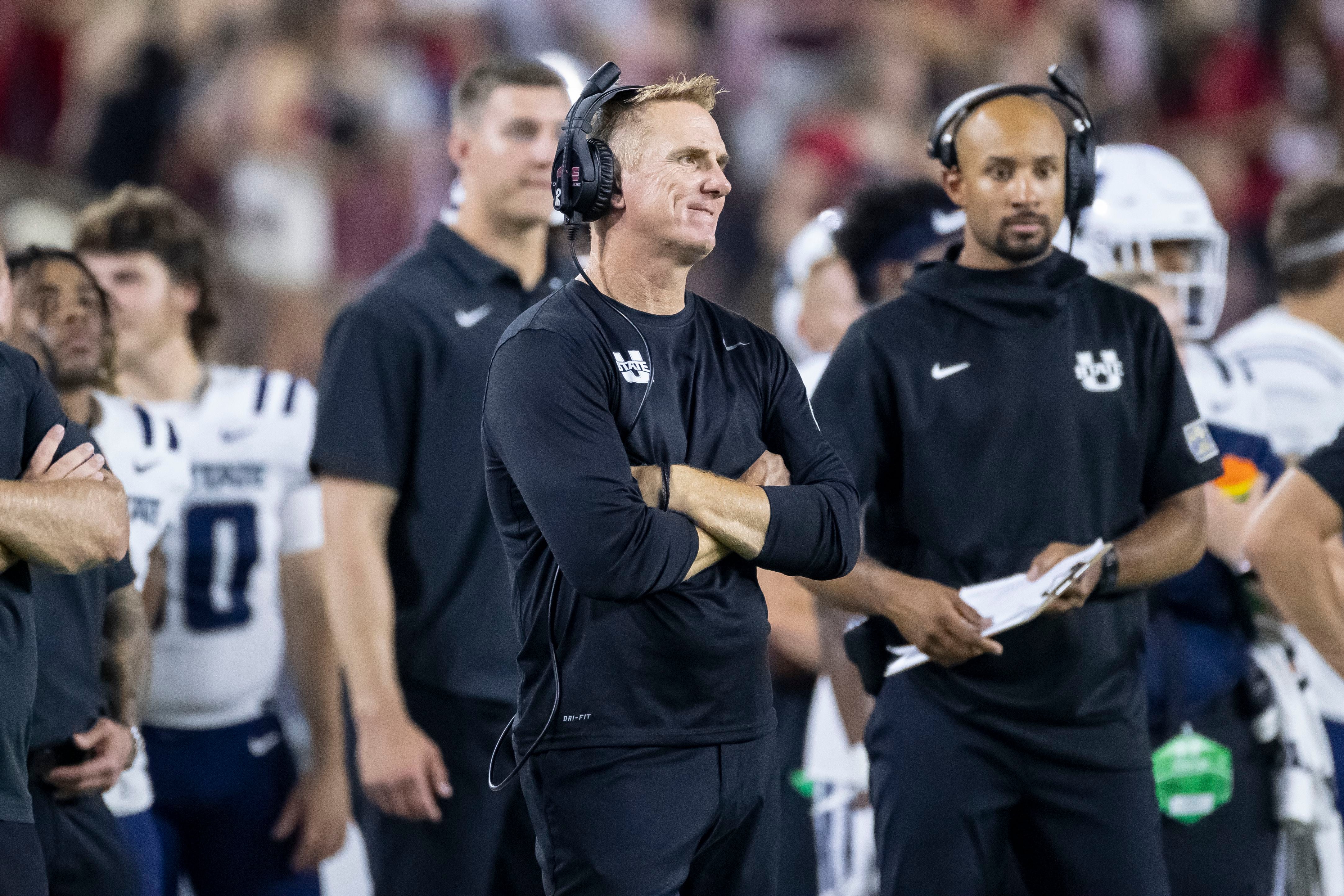 Utah State football coach reveals son died from suicide, pleads for people  struggling with mental health to 'reach out'