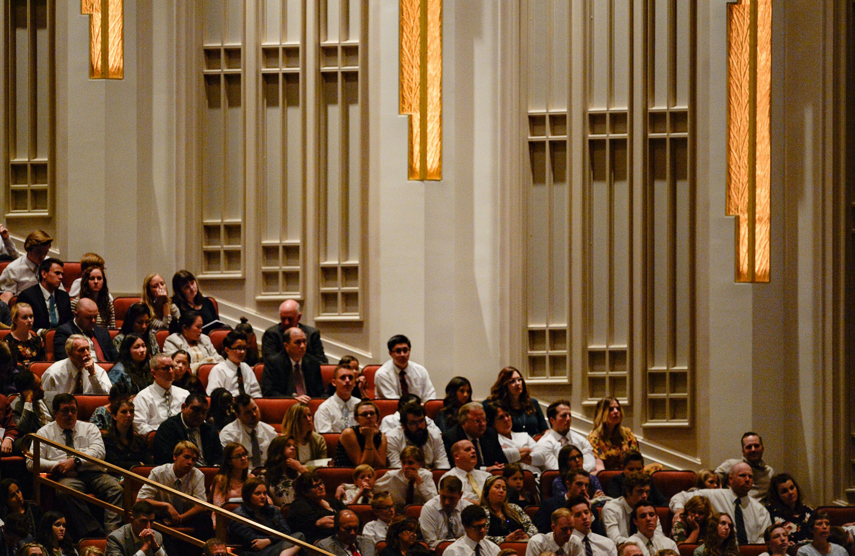 (Francisco Kjolseth | The Salt Lake Tribune) during the Sunday afternoon session of the 189th twice-annual General Conference of The Church of Jesus Christ of Latter-day Saints at the Conference Center in Salt Lake City on Sunday, Oct. 6, 2019.