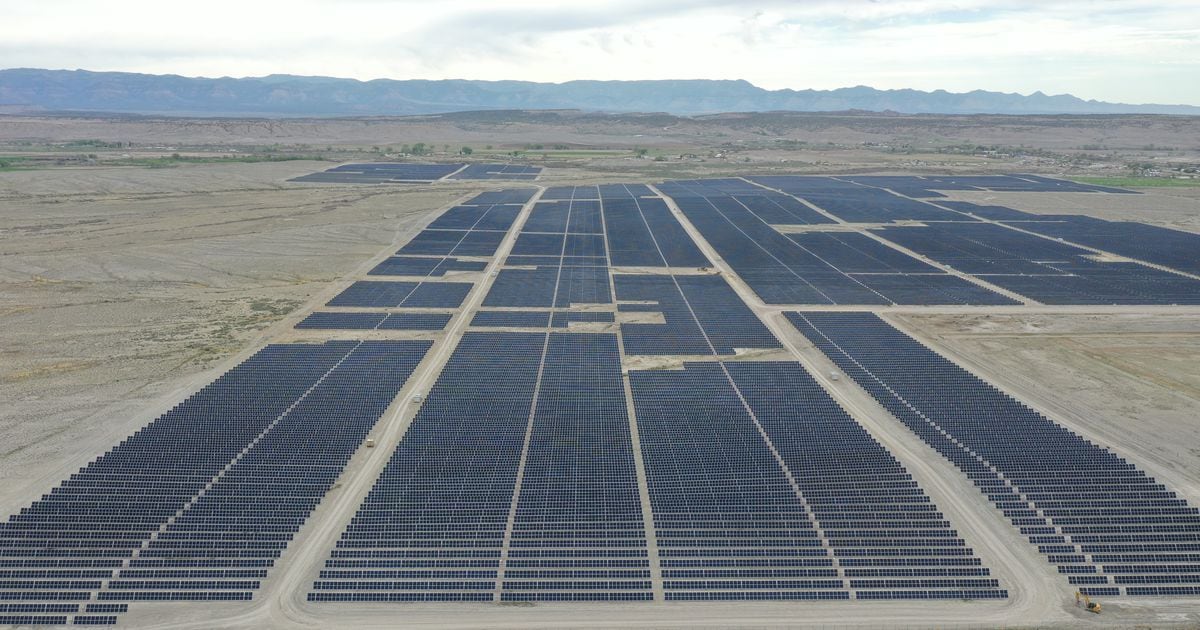 Power from above instead of below: Utah’s largest solar project comes ...