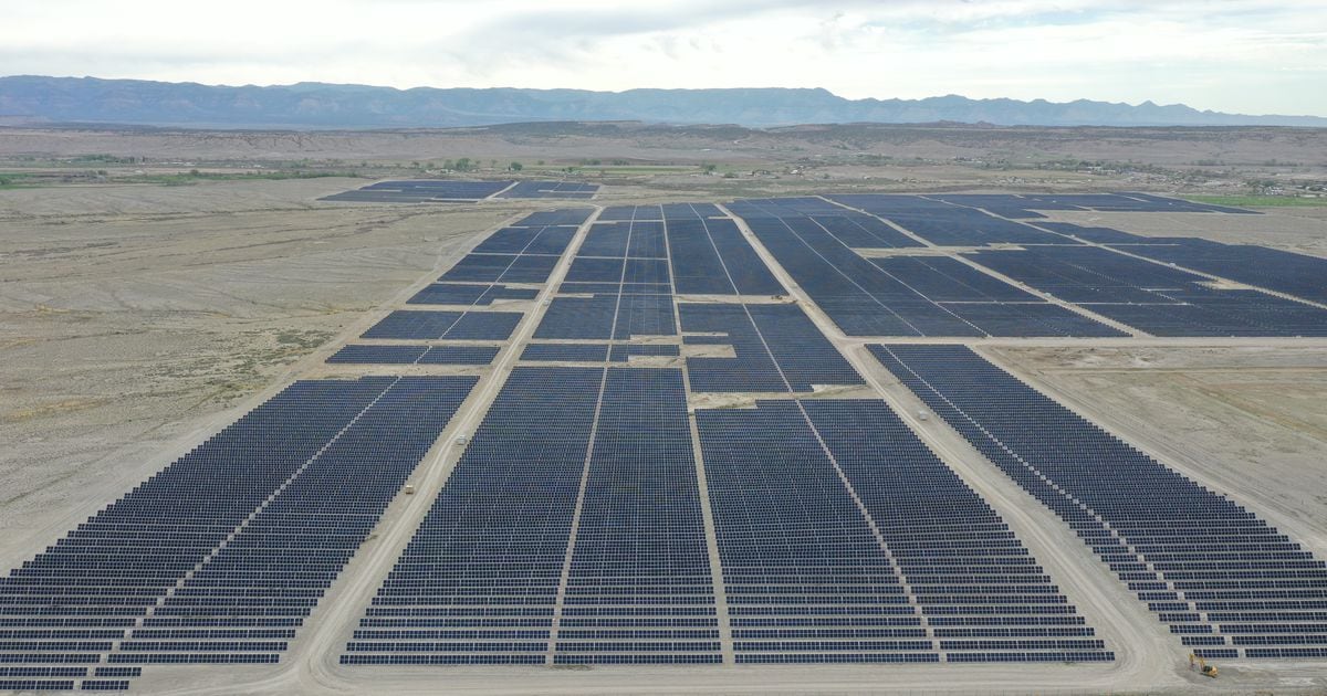 Power From Above Instead Of Below: Utah’s Largest Solar Project Comes ...