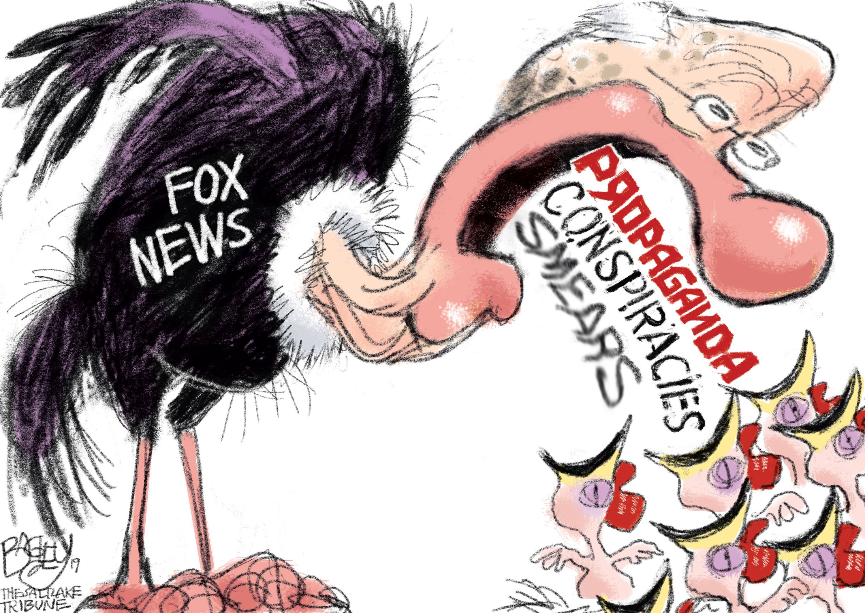 (Pat Bagley | The Salt Lake Tribune) This cartoon, titled “Dirty Bird,” appears in The Salt Lake Tribune on Wednesday, Nov. 20, 2019.