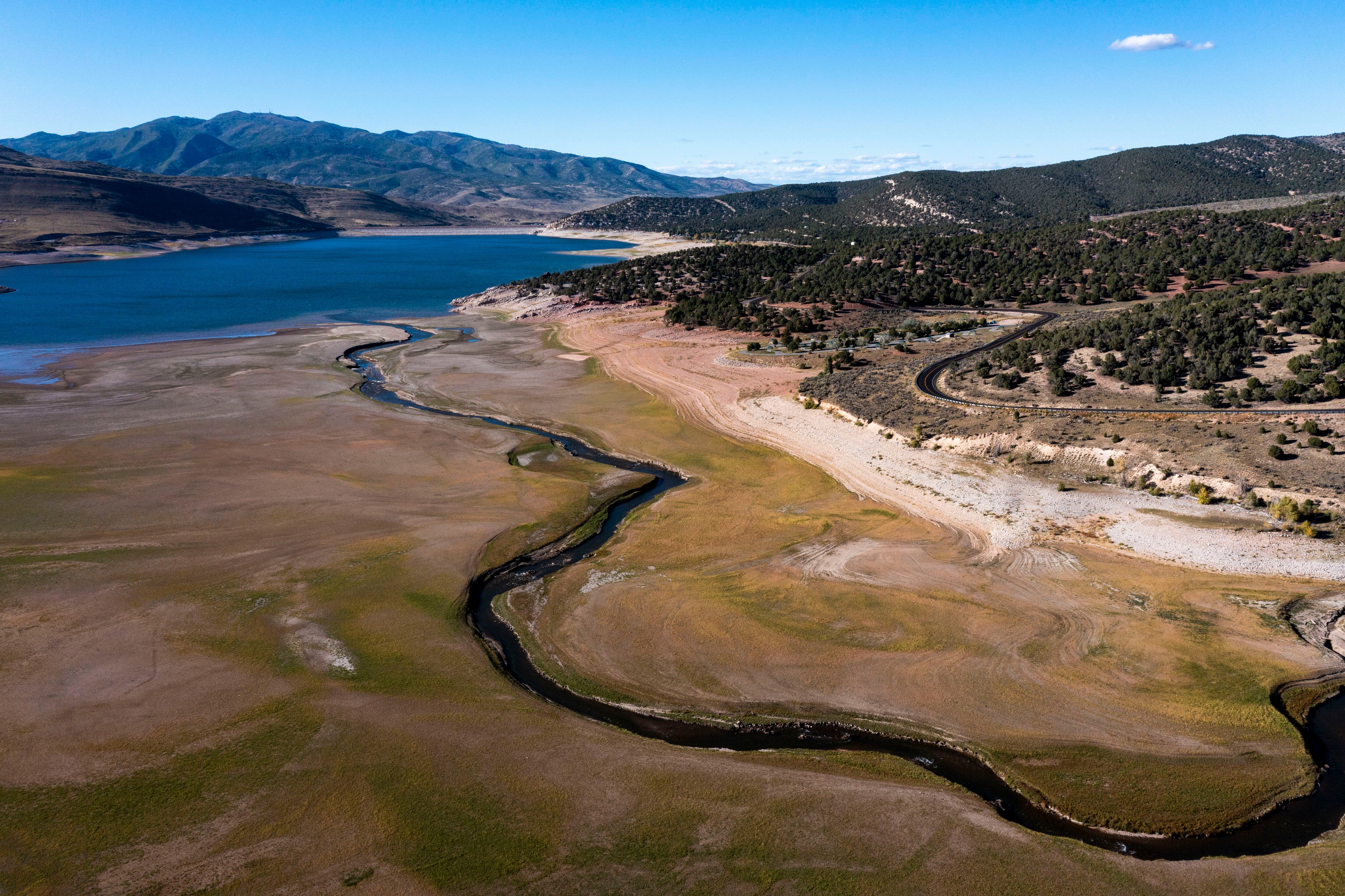 Receded Reservoir Uncovers Ghost Town in Utah During Drought