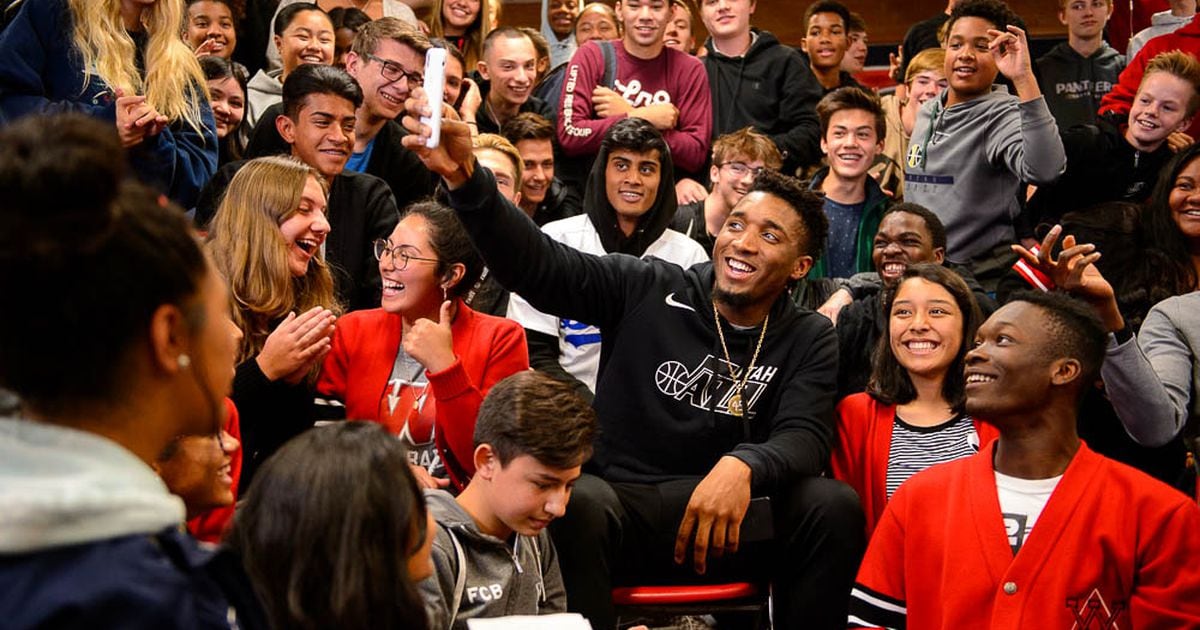 University of Louisville - Former Card Donovan Mitchell gives back