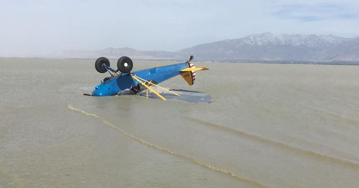 Pilot Escapes Serious Injury When Plane Flips Upside-down In Utah Lake