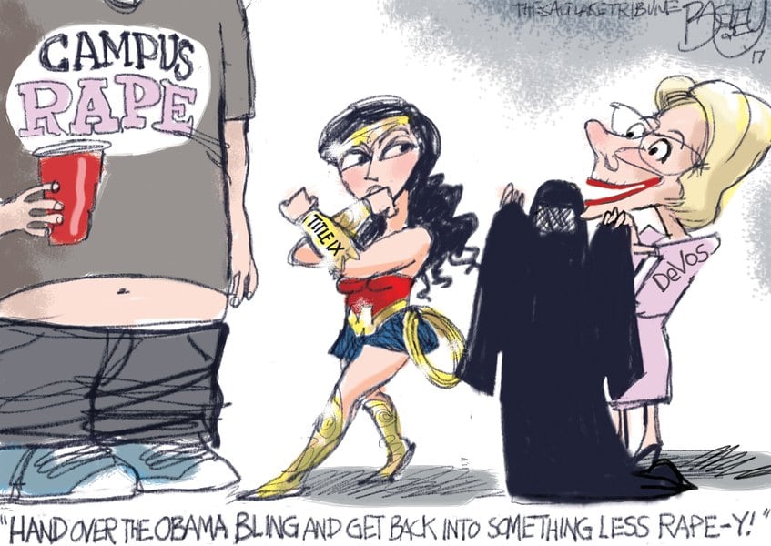 Bagley Cartoon Sympathy For The Devos The Salt Lake Tribune