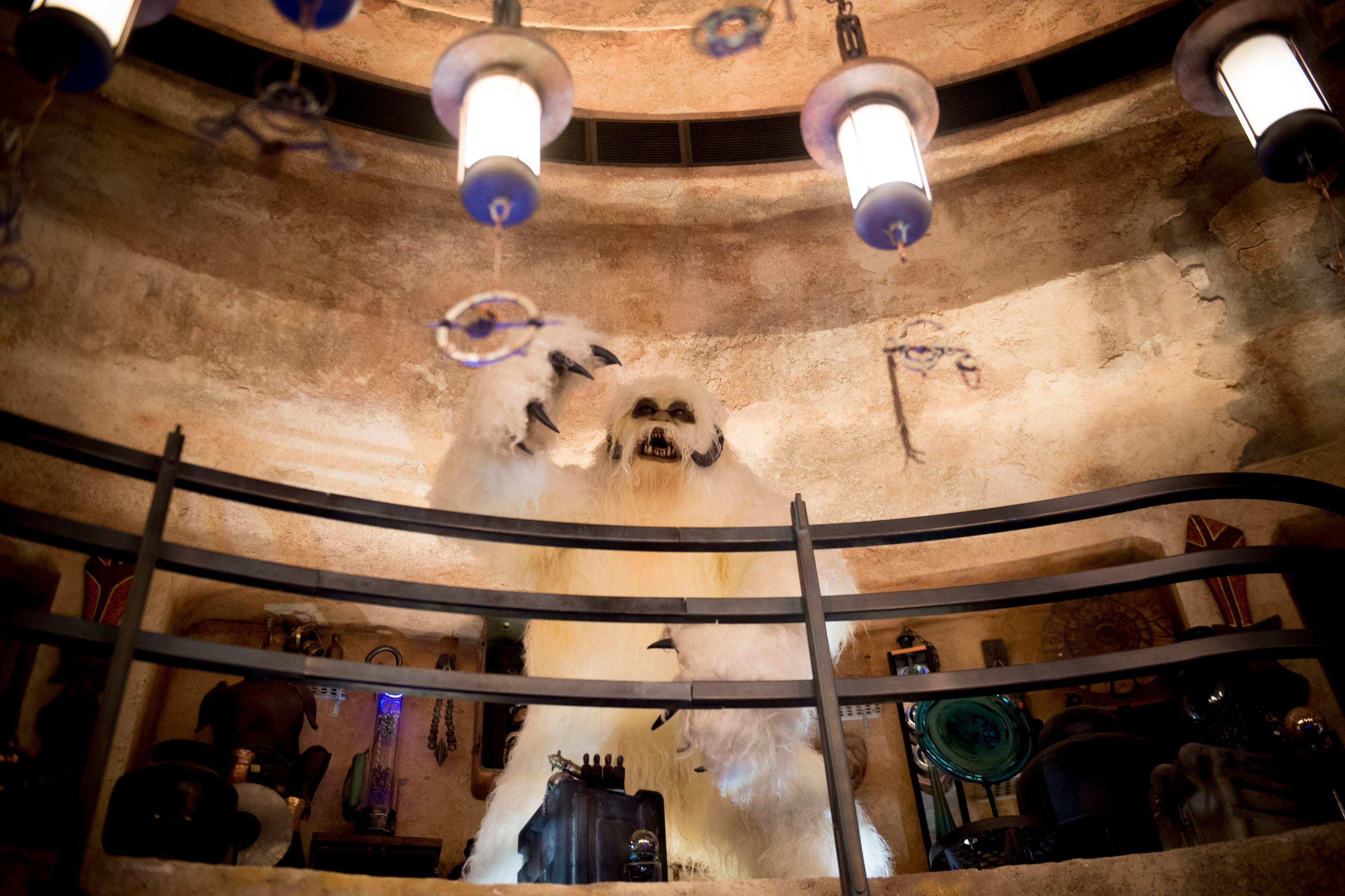 (Jeremy Harmon | The Salt Lake Tribune) A taxidermy Wampa is seen in Dok-Ondar's Den of Antiquities at Star Wars: Galaxy's Edge in Anaheim, Ca. on Wednesday, May 29, 2019.