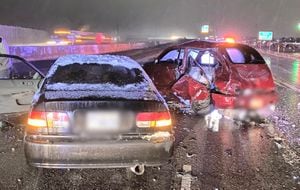 3-year-old Utah girl dies after multi-car wreck on snowy I-15