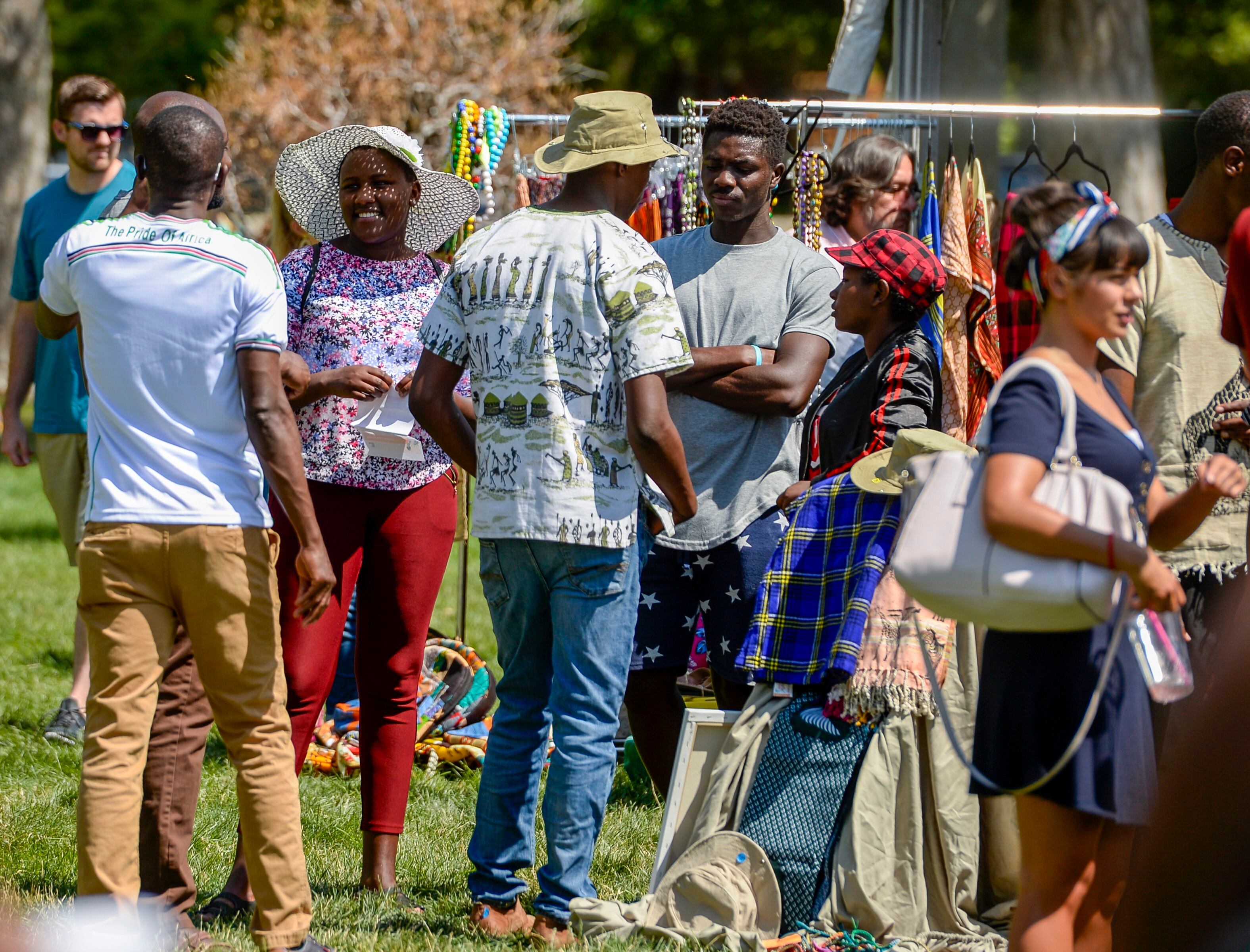 (Leah Hogsten | The Salt Lake Tribune) Hundreds attended the 4th Annual African Festival sponsored by the United Africans of Utah, Saturday, July 27, 2019 at Liberty Park. The African Festival promotes African tradition, culture and heritage through the arts, food fashion, music and dance.