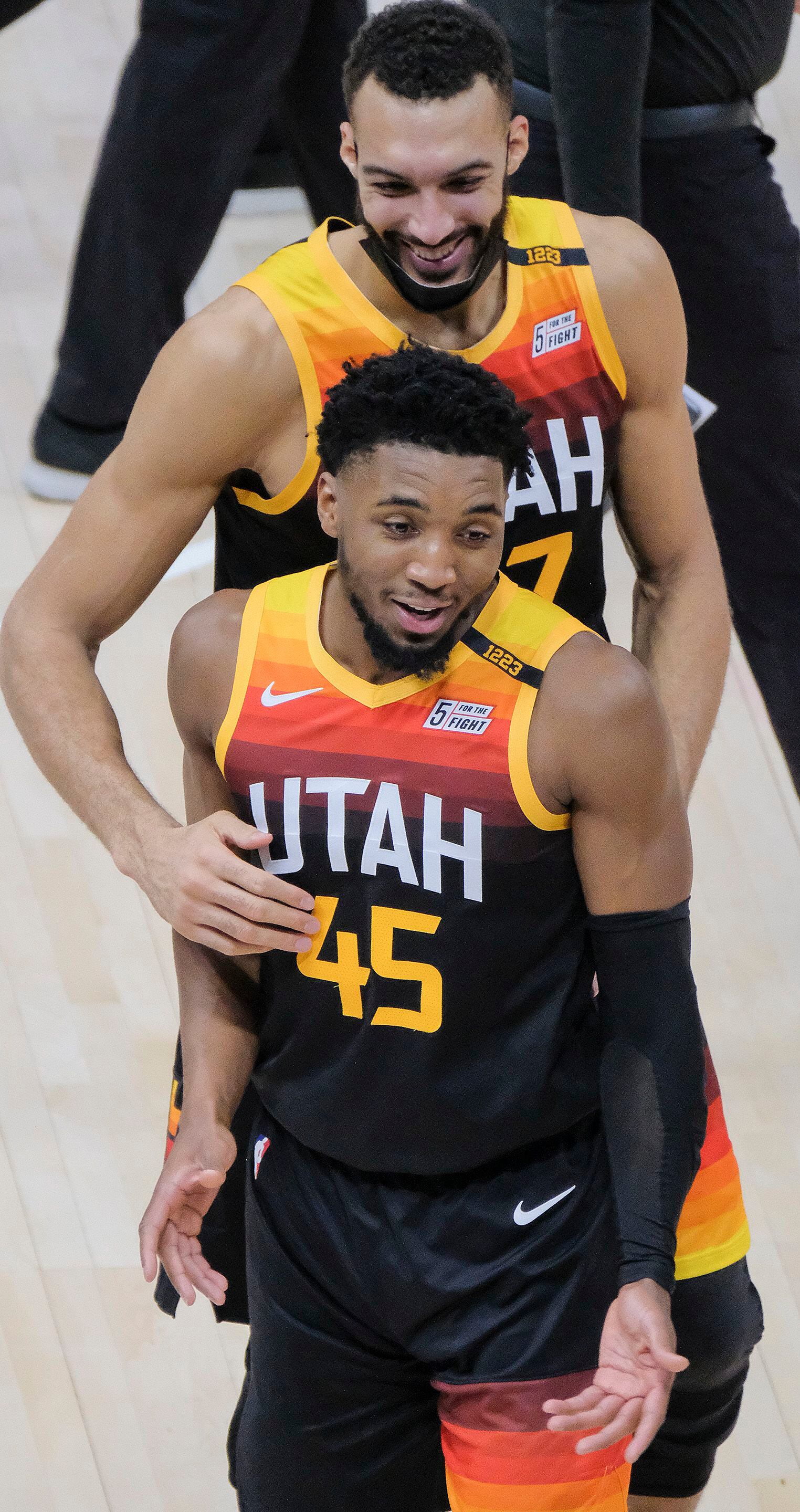 Morning sports update: Donovan Mitchell, Jaylen Brown joke about