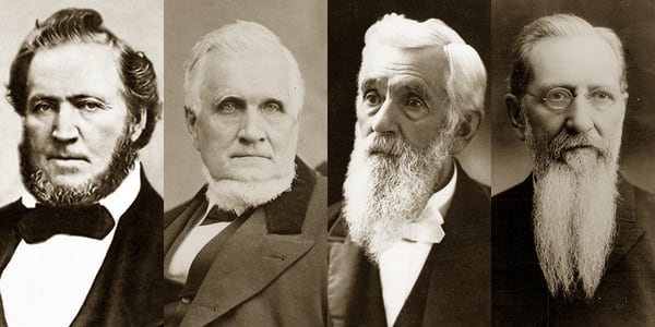 LDS Church Presidents, from left, Brigham Young, John Taylor, Lorenzo Snow and Jospeh F. Smith.