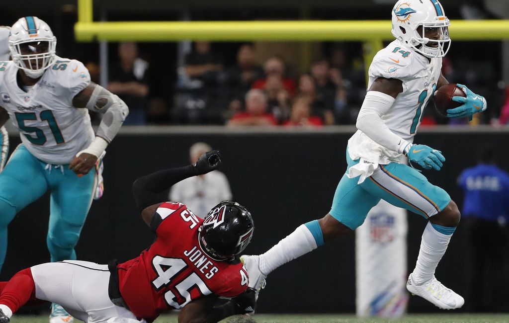 NFL: Dolphins rally from 17-point deficit to stun Falcons 20-17