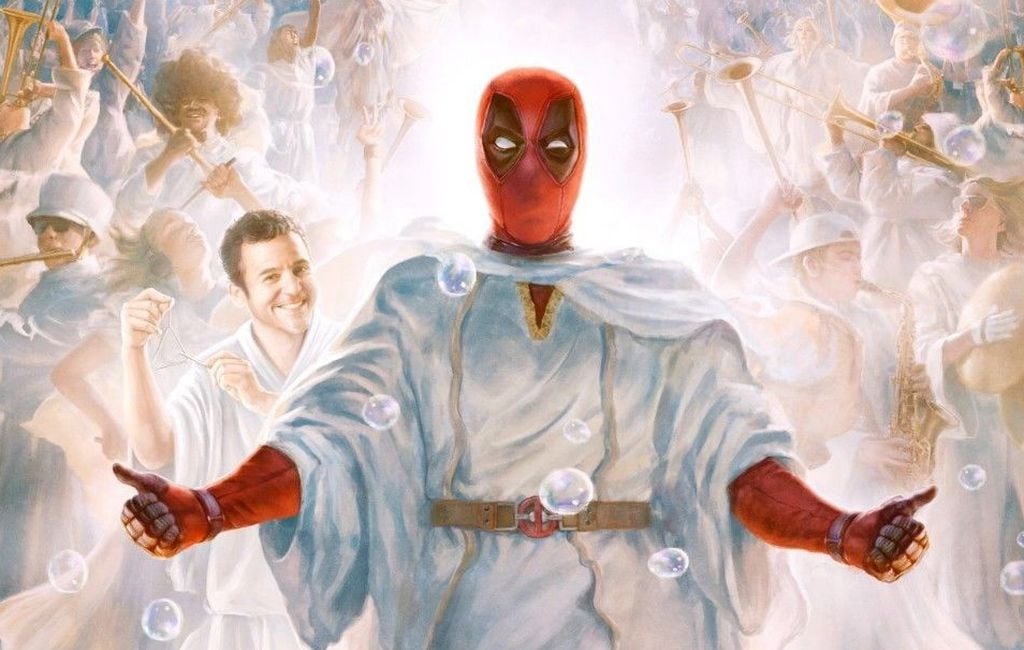 Deadpool Ryan Reynolds drawing Poster
