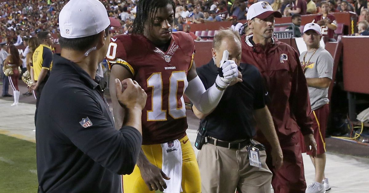 An NFL coach says he has never seen anything like what the Redskins did  with Robert Griffin III in a preseason game