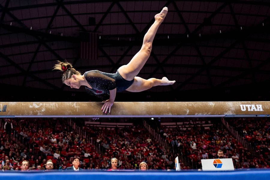 Utes gymnastics off to a sizzling start, now ranked 3rd - The Salt Lake